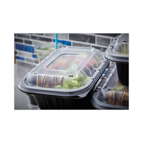 Pactiv EarthChoice Entree2Go Takeout Container | 64 oz， 11.75 x 8.75 x 2.13， Black， 200