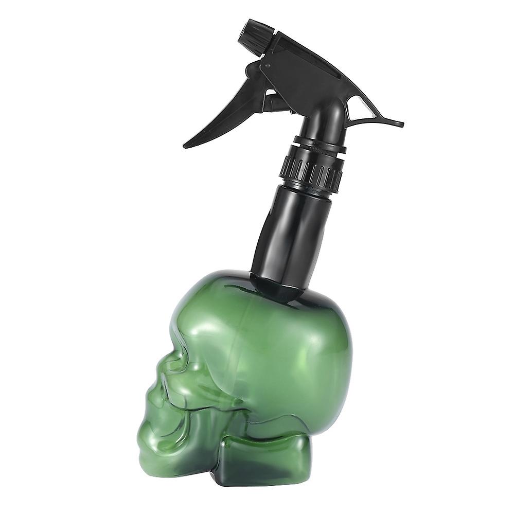 Hairdressing Spray Bottle Refillable Skull Hair Salon Water Mist Sprayer 500ml Green