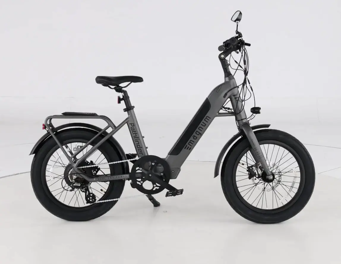 Magnum Pathfinder 48-Volt， 500W Electric Bike - Slate Gray