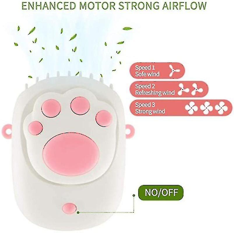 Neck Fan， Usb Mini Desktop Fan， Portable Personal Fan (1pc)