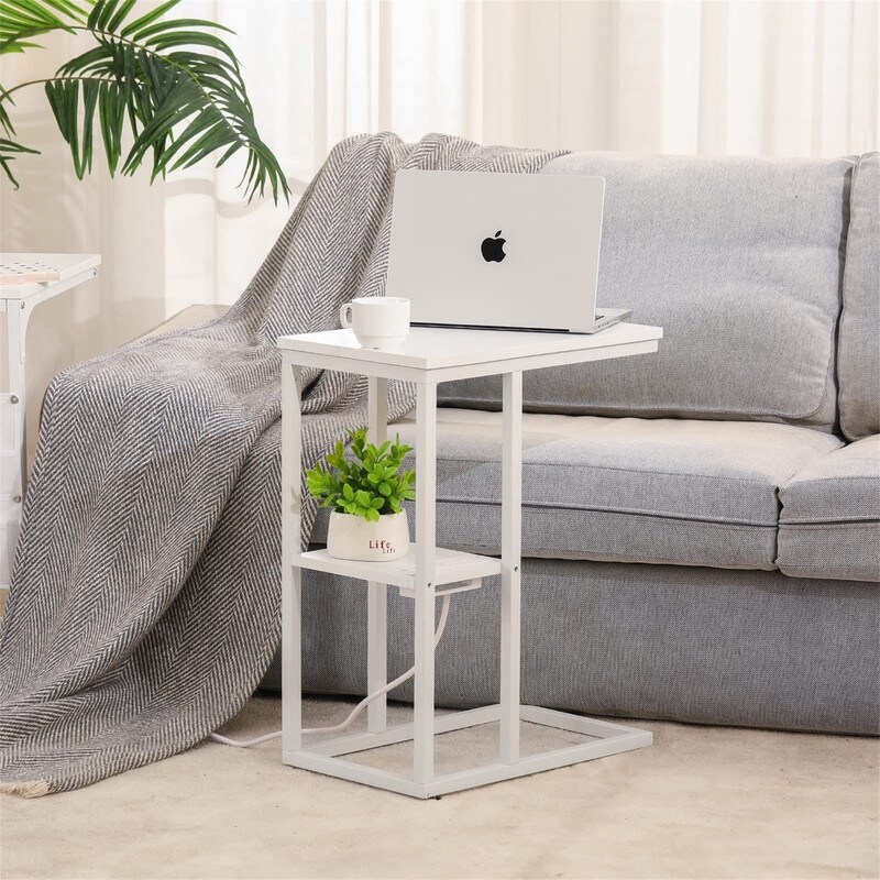 Small Side Tables with USB Ports and Outlets