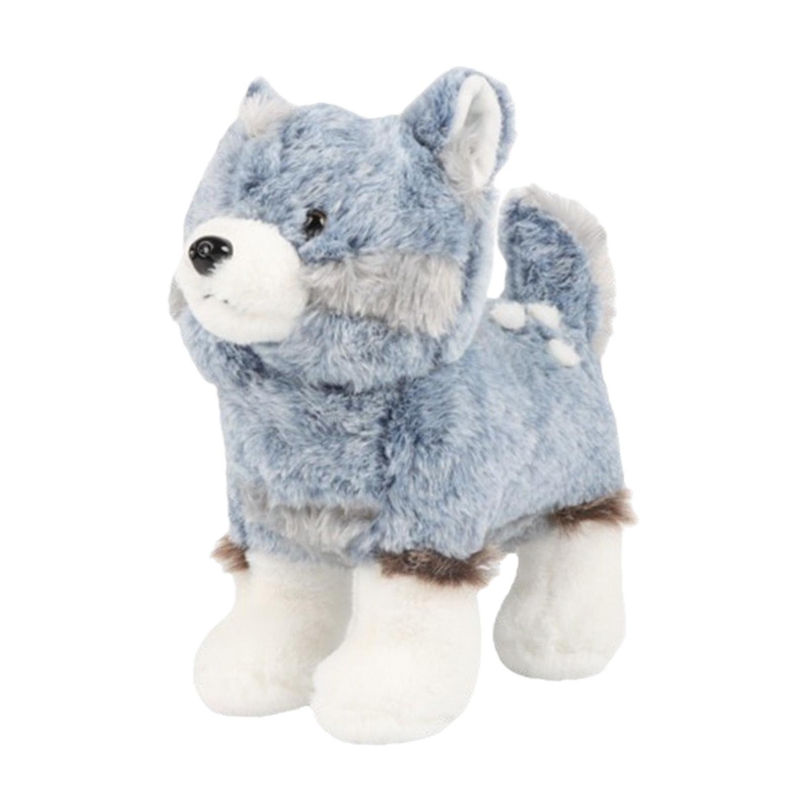 Adorable Stuffed Plush Car Decoration Wolf Plush Toy For Boys Girls Kids Children