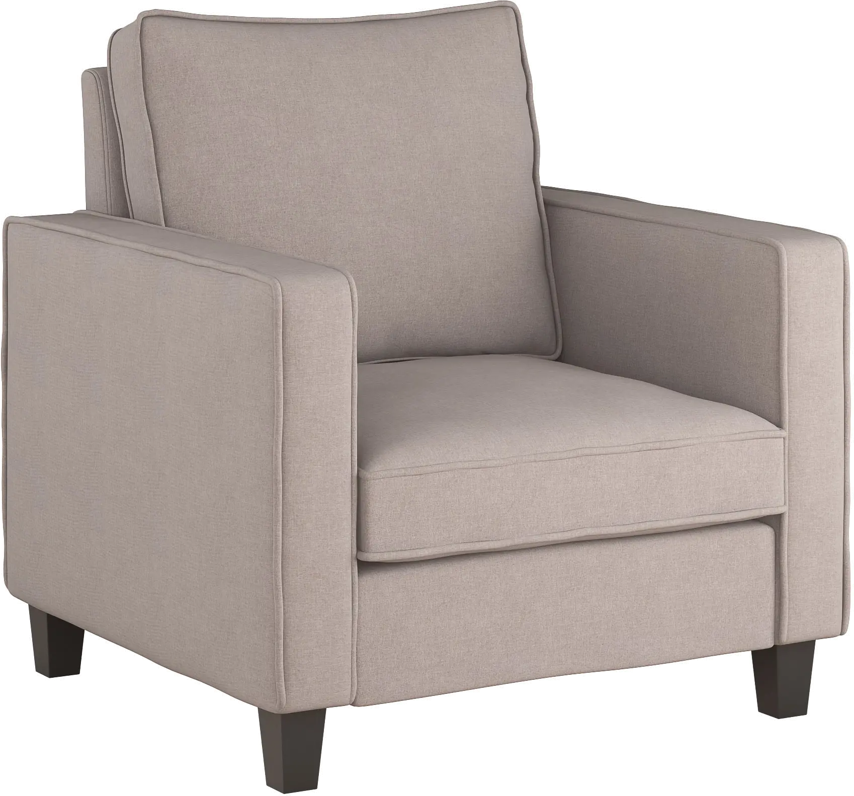 Georgia Contemporary Taupe Fabric Accent Chair