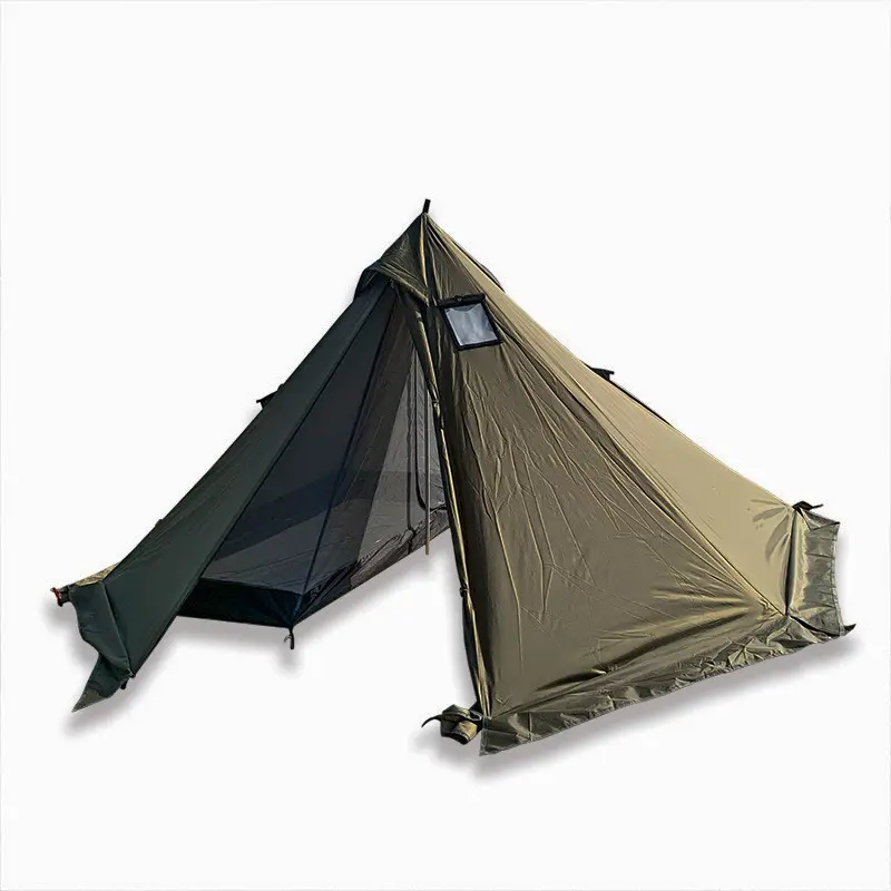 Hot Sale Tipi Tent 4~6 Person 4 Season for Family Camping Hunting Fishing Waterproof Wind Proof