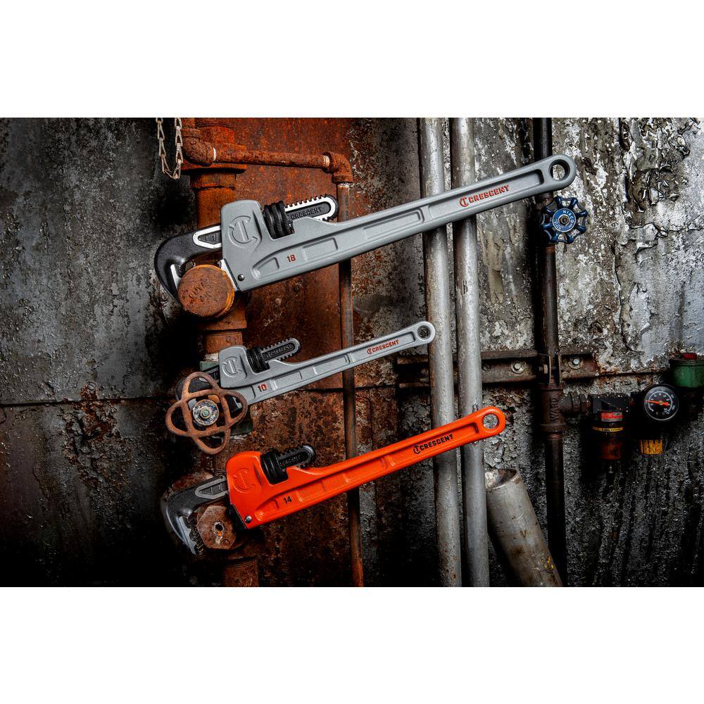 Crescent 14 in. Aluminum Long Handle Pipe Wrench CAPW14L