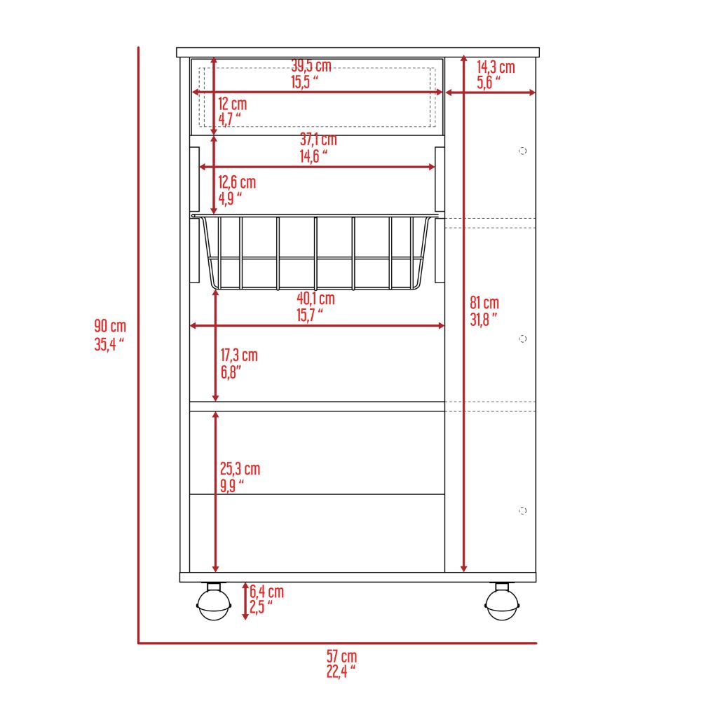 Boahaus Pessac Kitchen Cabinet (White)