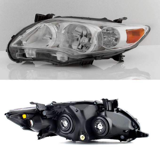 Fits 2011-2013 Toyota Corolla Passenger Right Side Headlight Clear Replacement