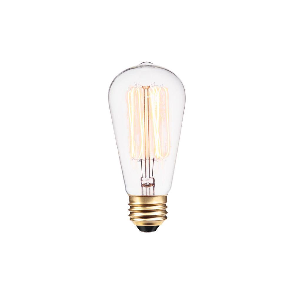 Globe Electric 40 Watt ST19 Dimmable Cage Filament Vintage Edison Incandescent Light Bulb Soft White Light (12-Pack) 313242