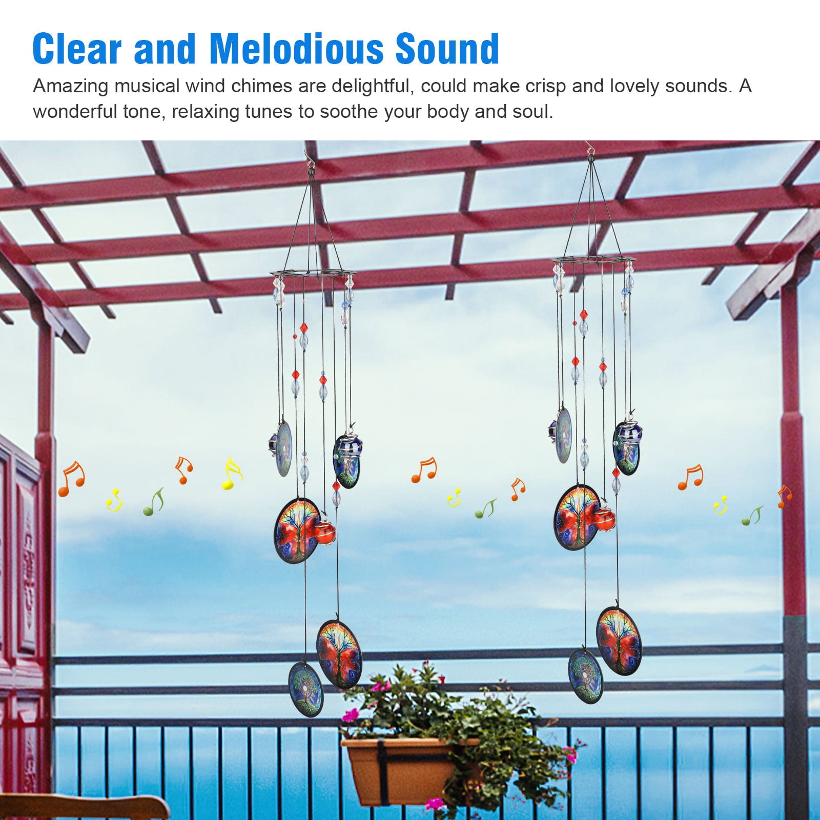 Wind Chimes Outdoor， EEEkit 17