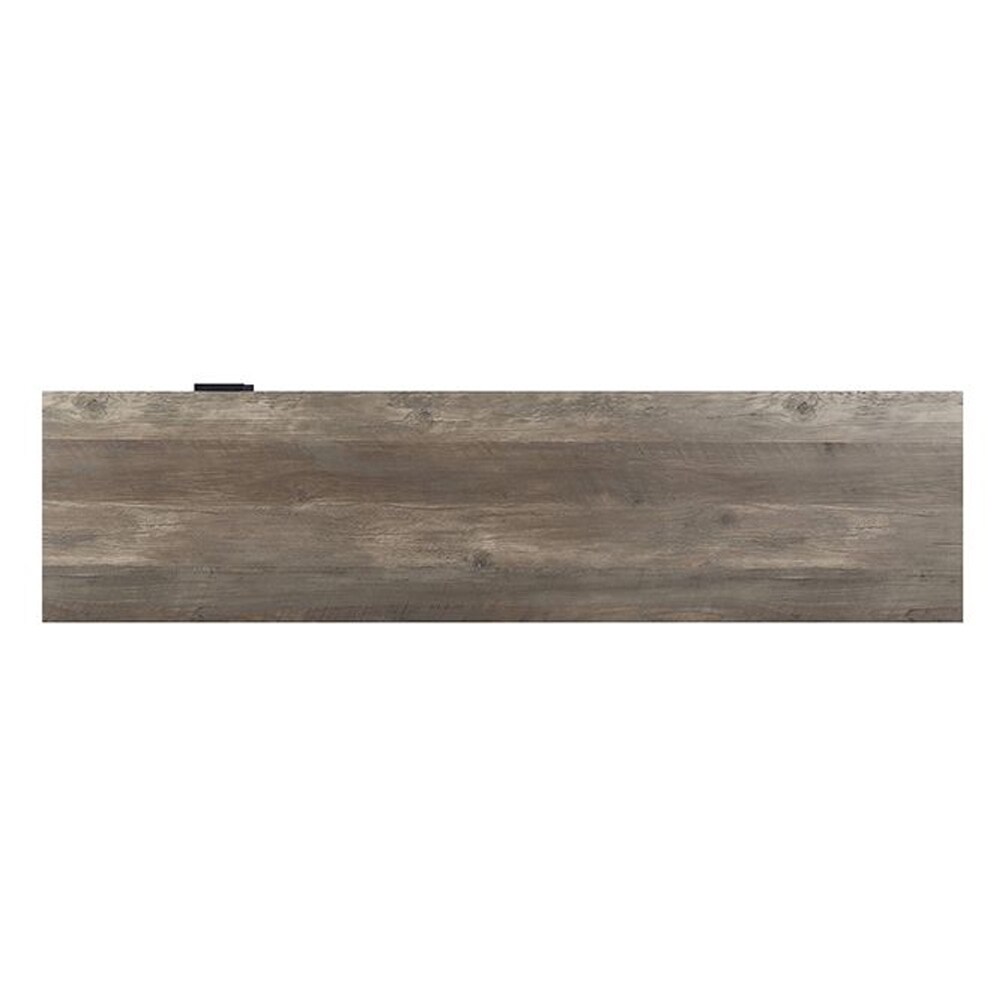 ACME Nantan TV Stand in Rustic Oak   Black Finish