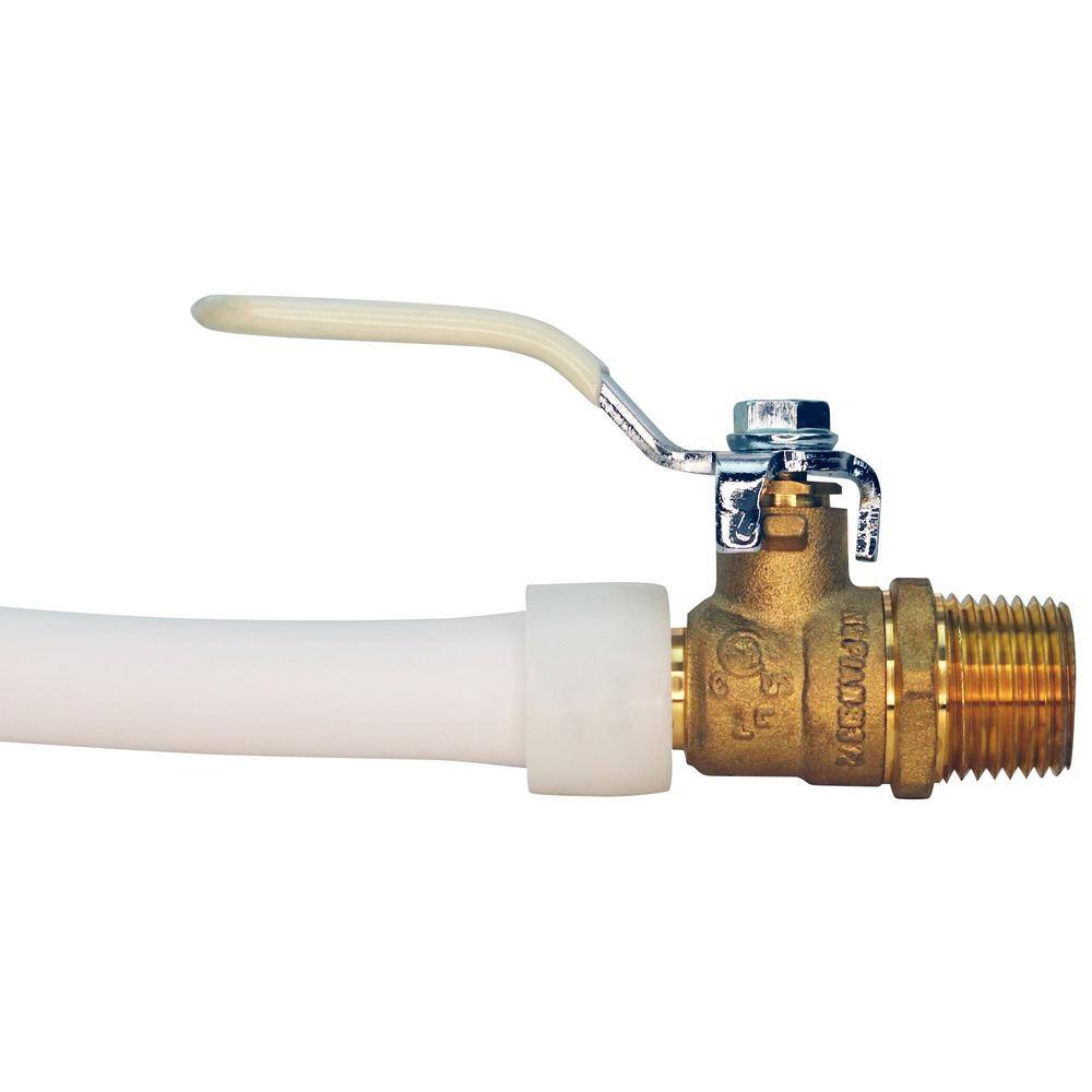 Apollo 34 in. Brass PEX-A Barb x 34 in. Male Pipe Thread Ball Valve EPXV34M