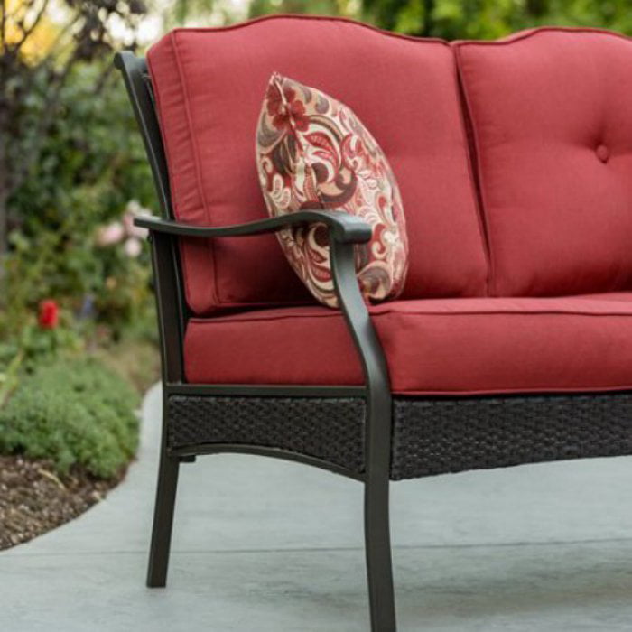 Better Homes & Gardens Providence 4 - Piece Patio Conversation Set, Red