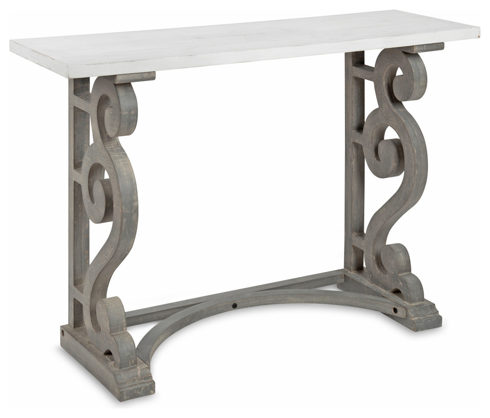 Wyldwood Wood Console Table   Traditional   Console Tables   by Uniek Inc.  Houzz