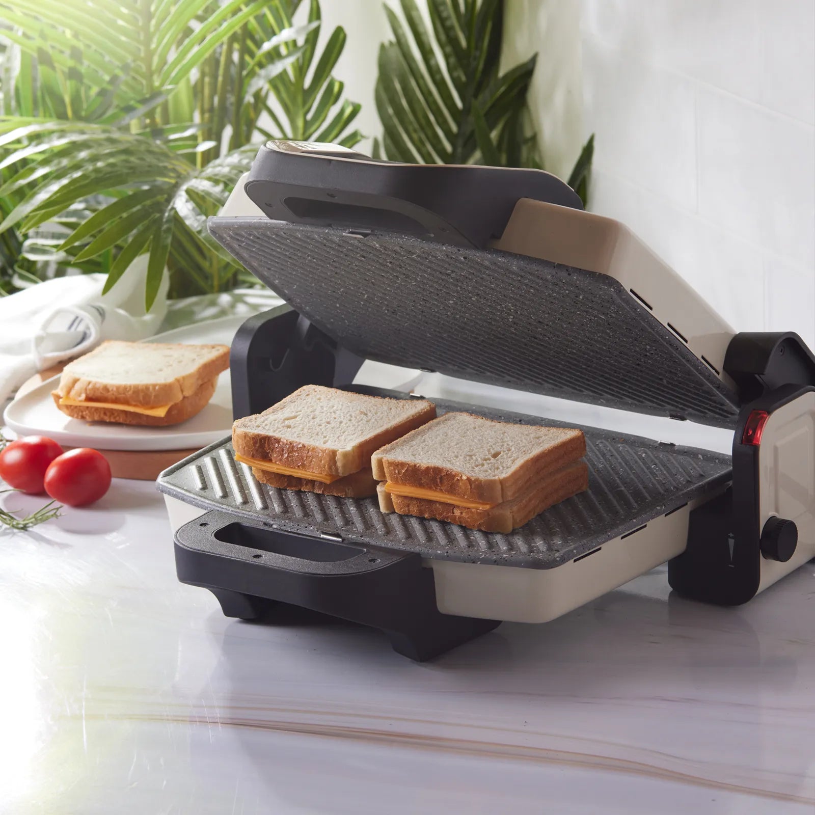 Karaca Future Granite Grill And Toaster Cream 1800W 153.06.11.0292