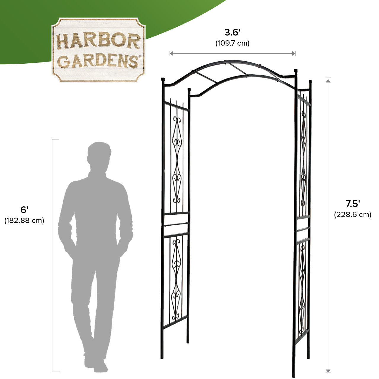 CHARLESTON ARCH - 3'7" wide x 7'7" high x 17.5" deep