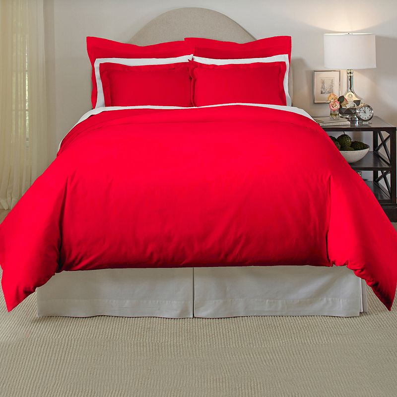 Pointehaven 3-piece 620 Thread Count Cotton Duvet Cover Set