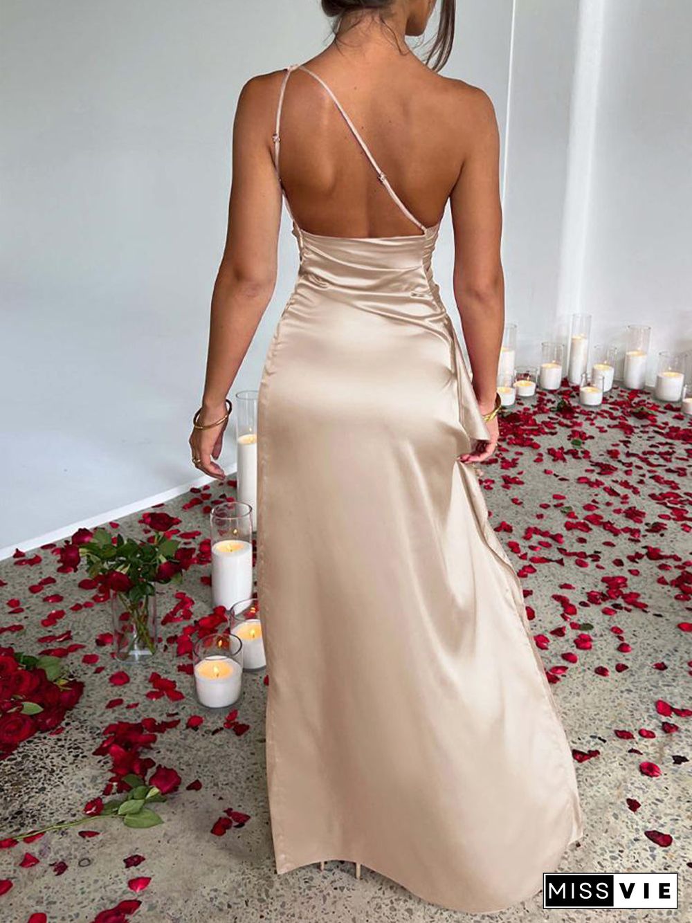 Sleeveless Open Back Slim Maxi Dress