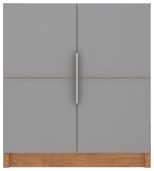 Cornelia Cabinet in White/Nature   Modern   Bookcases   by PARMA HOME  Houzz