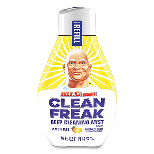 Procter and Gamble Mr. Clean Clean Freak Deep Cleaning Mist Multi-Surface Spray Refill | Lemon Zest， 16 oz Refill Bottle | PGC79130