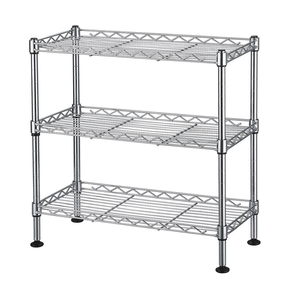 Karl home Modern Silver Wire Shelf (17.72 in. D x 7.87 in. W) 302589548684