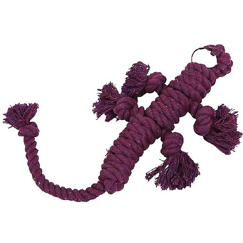 Tough lizard doll dog rope toy