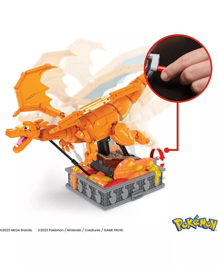 Pokemon MEGA Charizard Building Kit with Motion (1663 Pieces) for Collectors