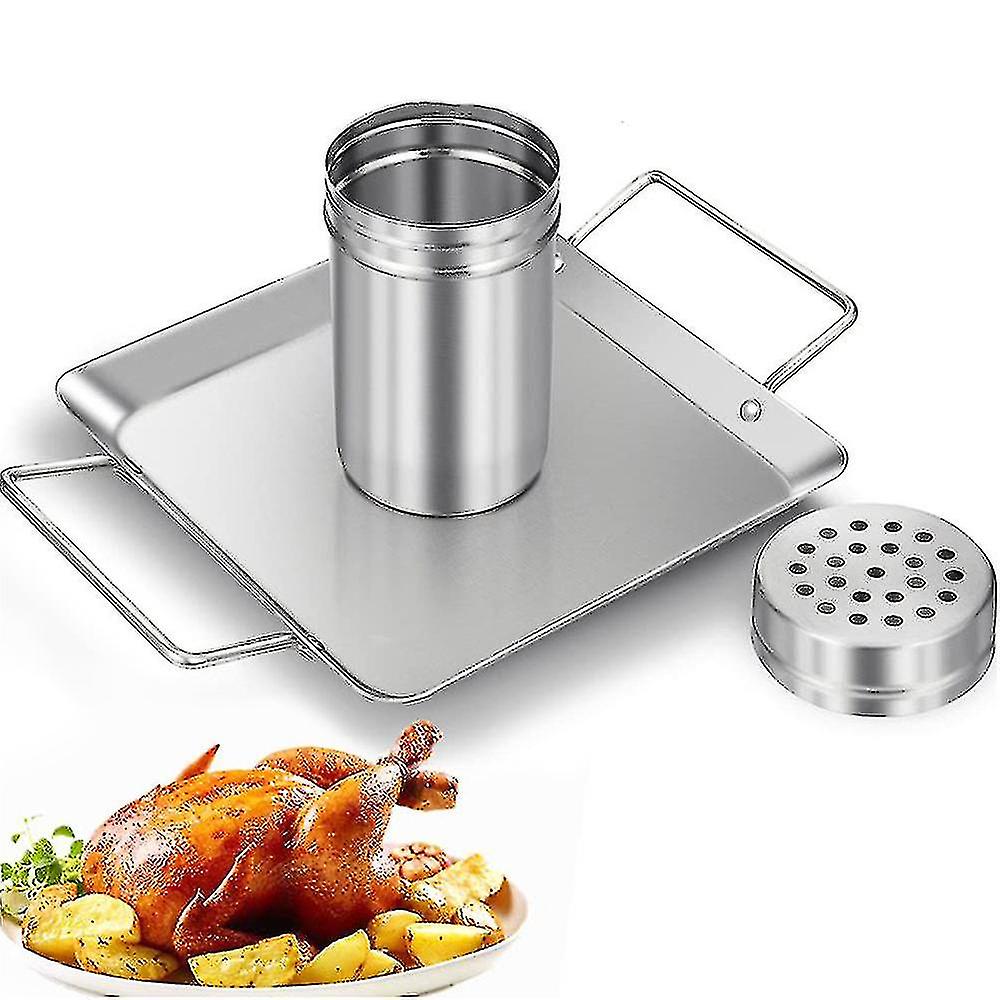 Outdoor Barbecue Stainless Steel Bbq Tools Removable Beer Roast Chicken Casserole Stainless Steel Beer Can Roasting