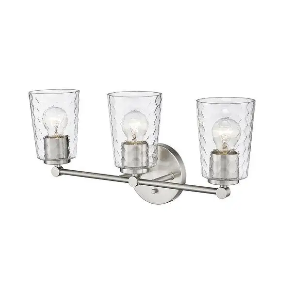 Millennium Lighting Ashli 2 Light Vanity Light with Clear Honeycomb Glass Shades