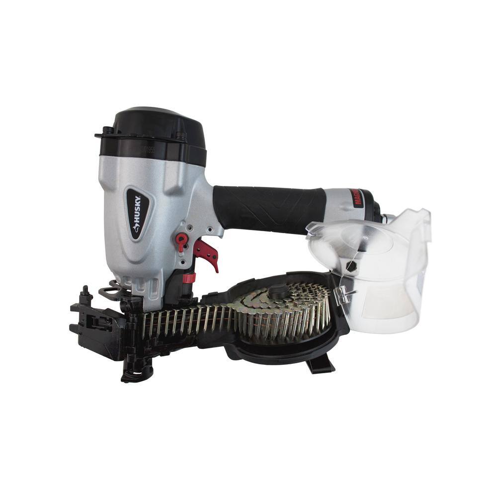 Husky Pneumatic 15-Degree 1-34 in. Coil Roofing Nailer DPCN45