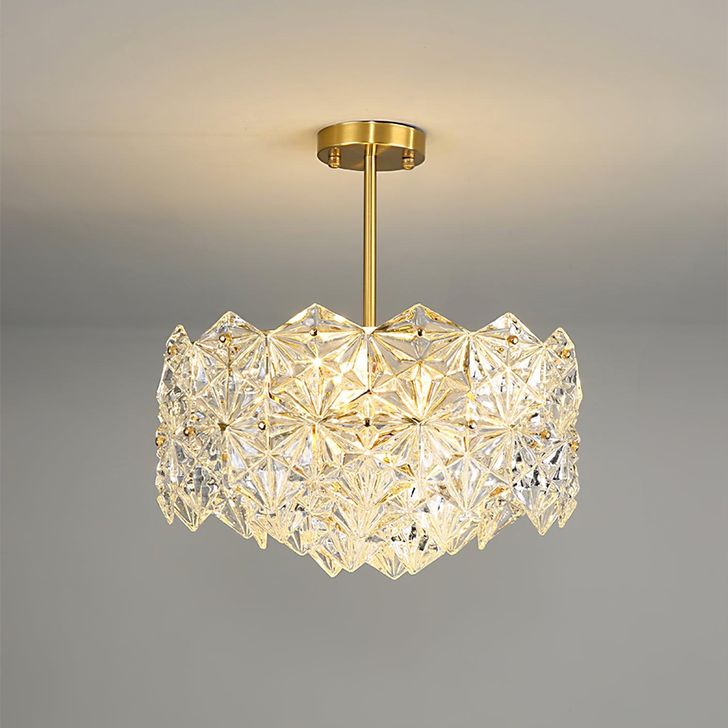 Snowflake Glass Chandelier