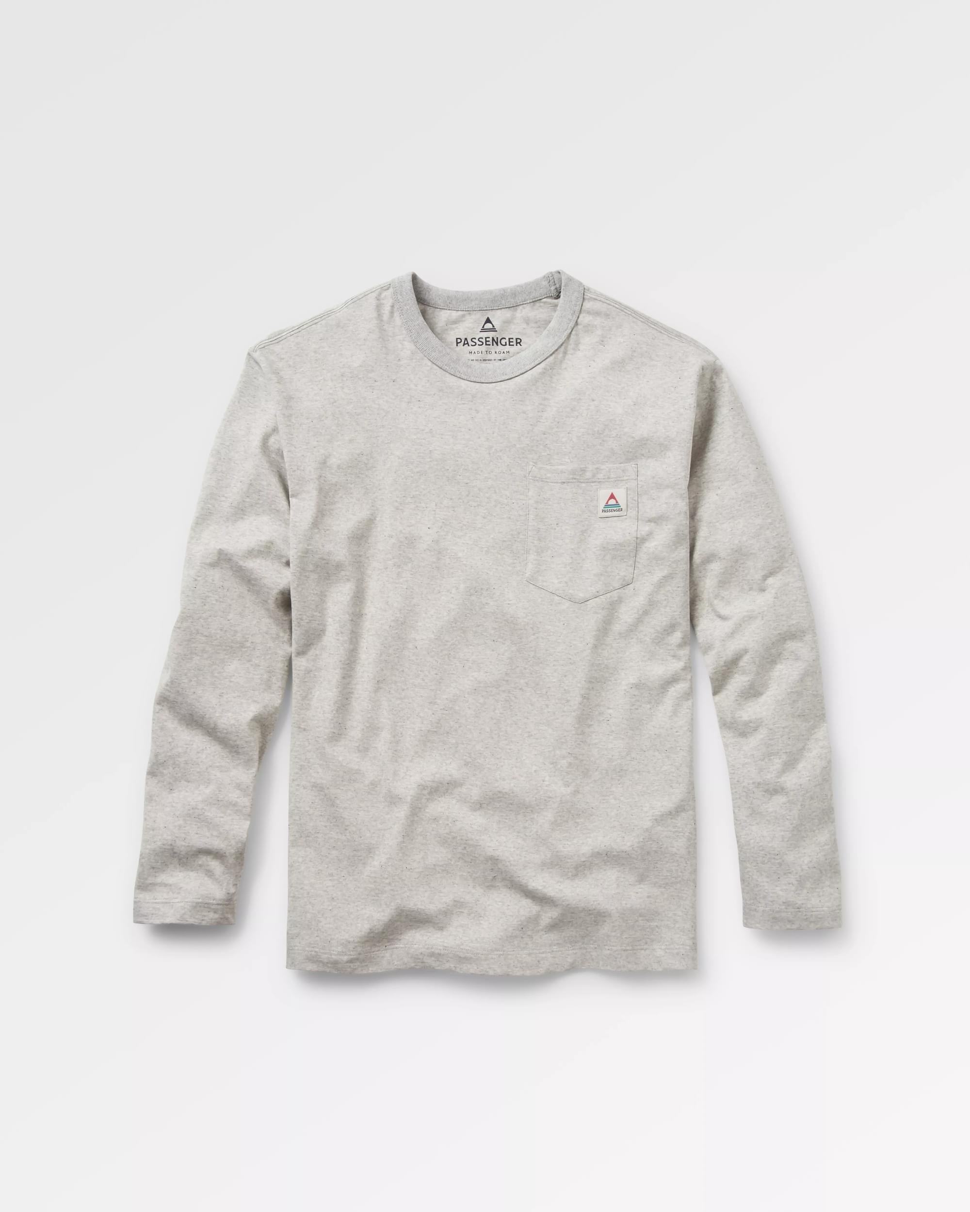 Heritage Recycled Relaxed Fit LS T-Shirt - Grey Marl