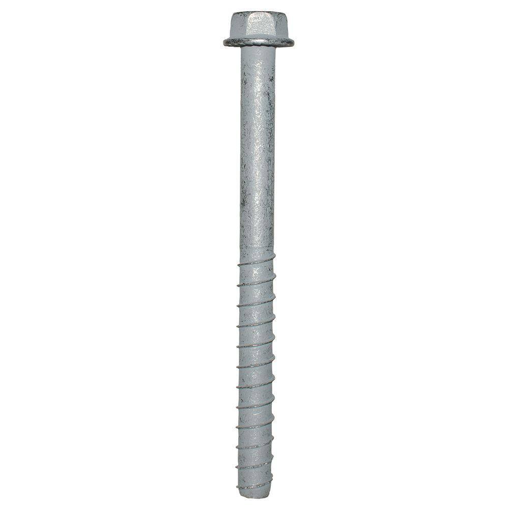 Simpson Strong-Tie Titen HD 34 in. x 10 in. Mechanically Galvanized Heavy-Duty Screw Anchor (5-Pack) THD75100HMG