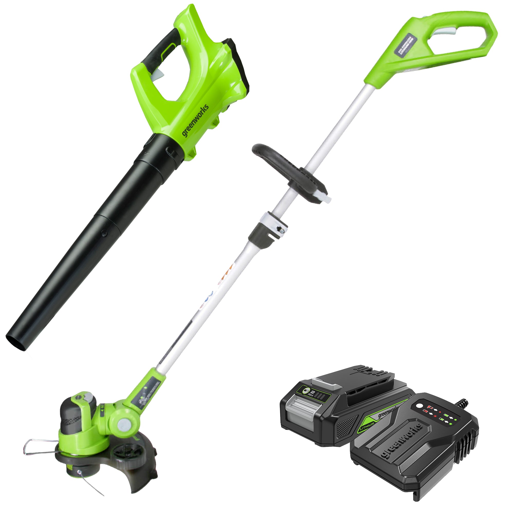 24V Cordless String Trimmer  Leaf Blower | Greenworks Tools