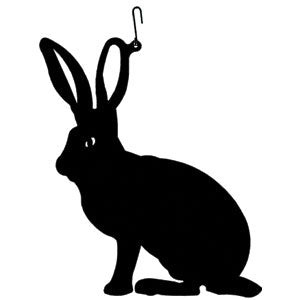 Village Wrought Iron HOS 67 Rabbit   Decorative Ha...