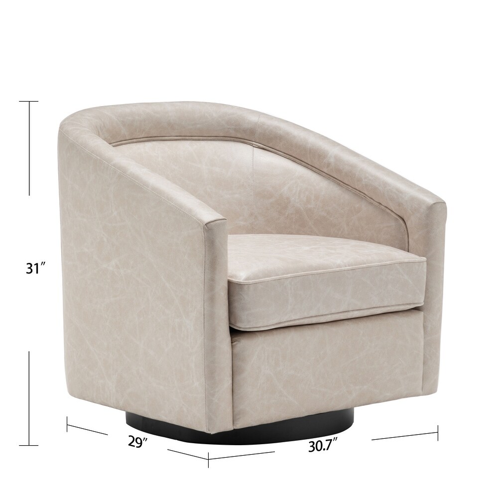 WOVENBYRD Classic Barrel Swivel Chair