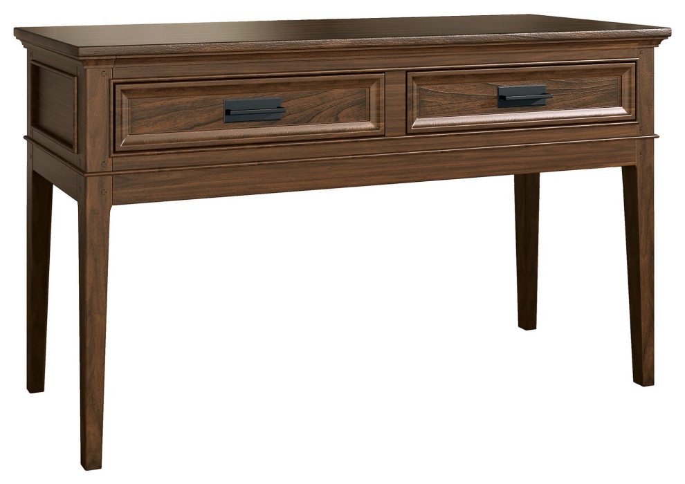 Traditional Console Table  Rubberwood Frame With Crown Molded Top  amp2 Drawers   Transitional   Console Tables   by Decor Love  Houzz