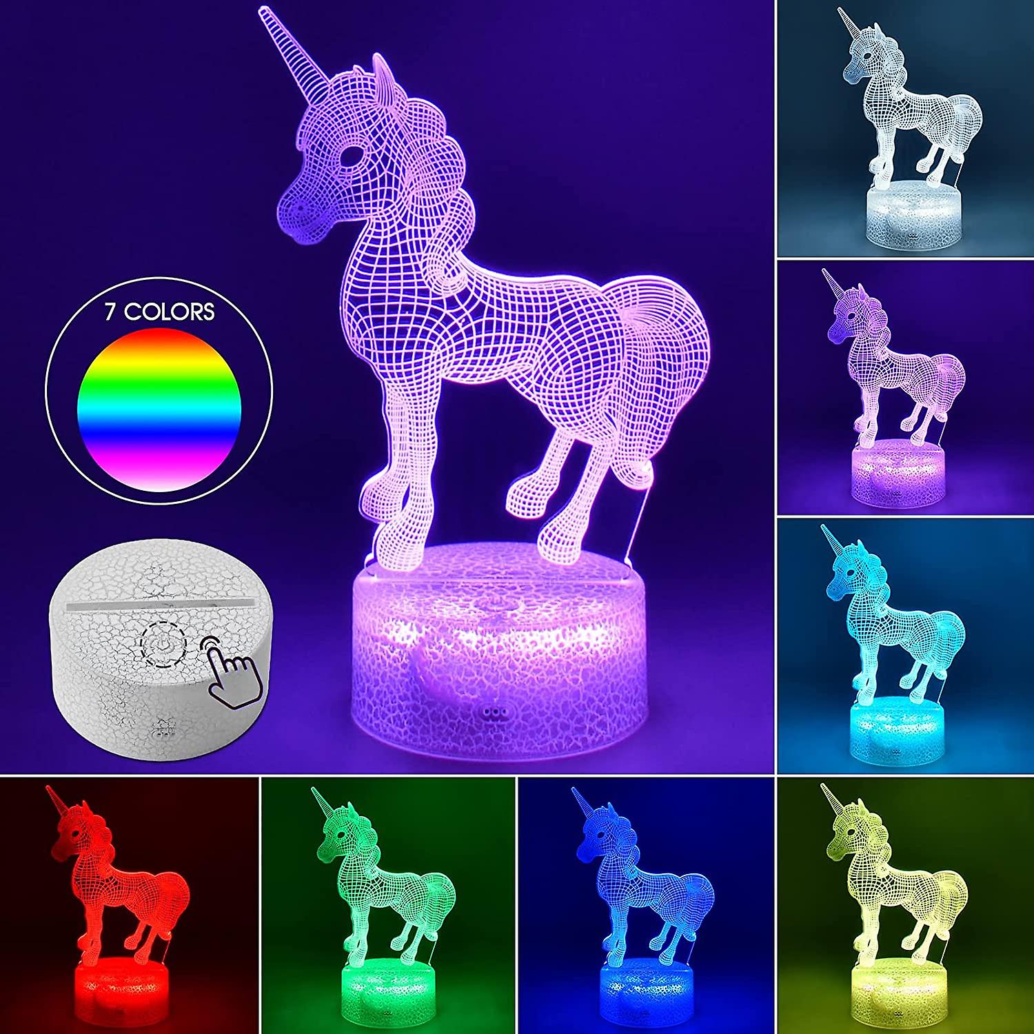 Gifts Night Lights For Kids With Remote and Smart Touch 7 Colors + 16 Colors Changing Dimmable Led Nightlight Bedside Lamp，best Toys 1 2 3 4 5 6 7 8 Yea