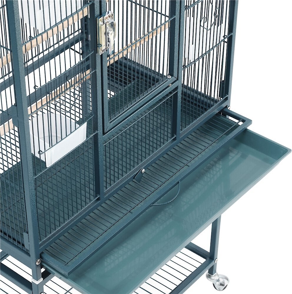 Yaheetech 54-in Rolling Metal Large Parrot Cage Mobile Bird Cage with Detachable Stand