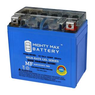 MIGHTY MAX BATTERY 12-Volt 4 Ah 80 CCA GEL Rechargeable Sealed Lead Acid (SLA) Powersport Battery YTX5L-BSGEL