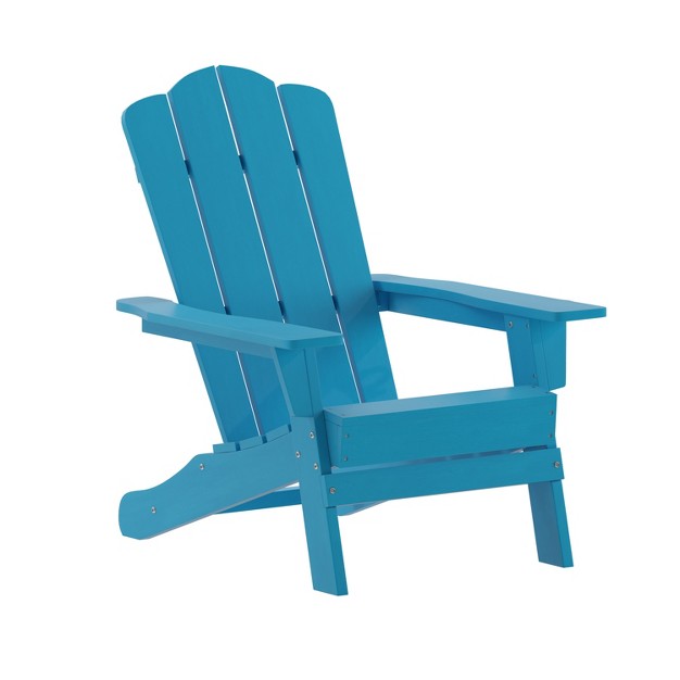 Merrick Lane Adirondack Chair With Cup Holder Weather Resistant Hdpe Adirondack Chair