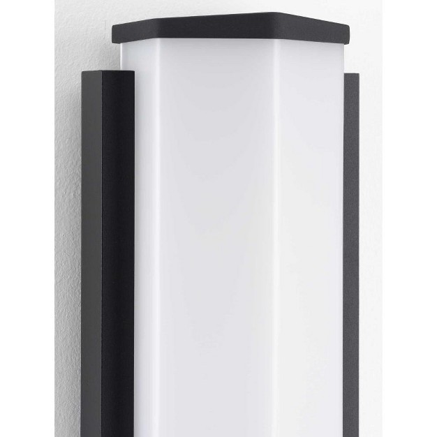 Progress Lighting Z 1070 Outdoor Led Wall Light Black Elongated Acrylic Shade