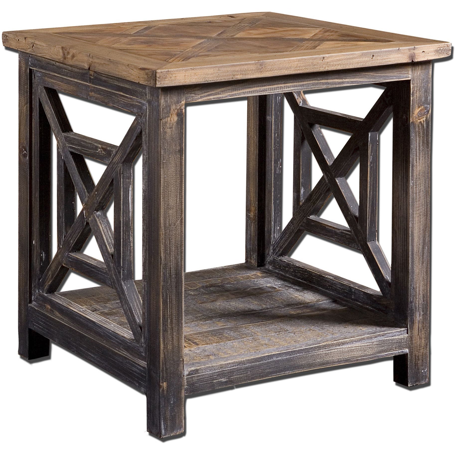 Uttermost Spiro Wood End Table