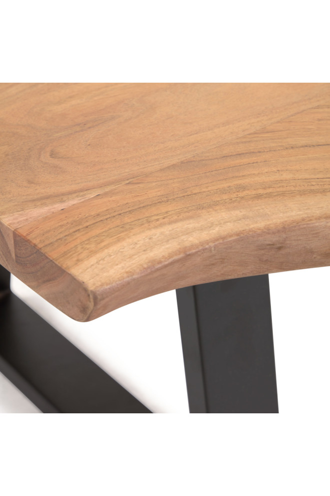 Rectangular Acacia Wood Coffee Table  La Forma Sono   Industrial   Coffee Tables   by Oroa   Distinctive Furniture  Houzz