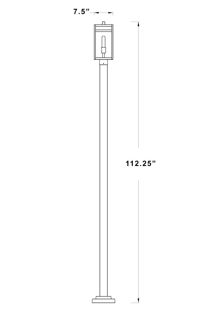 Z-Lite 596PHMS536PBK