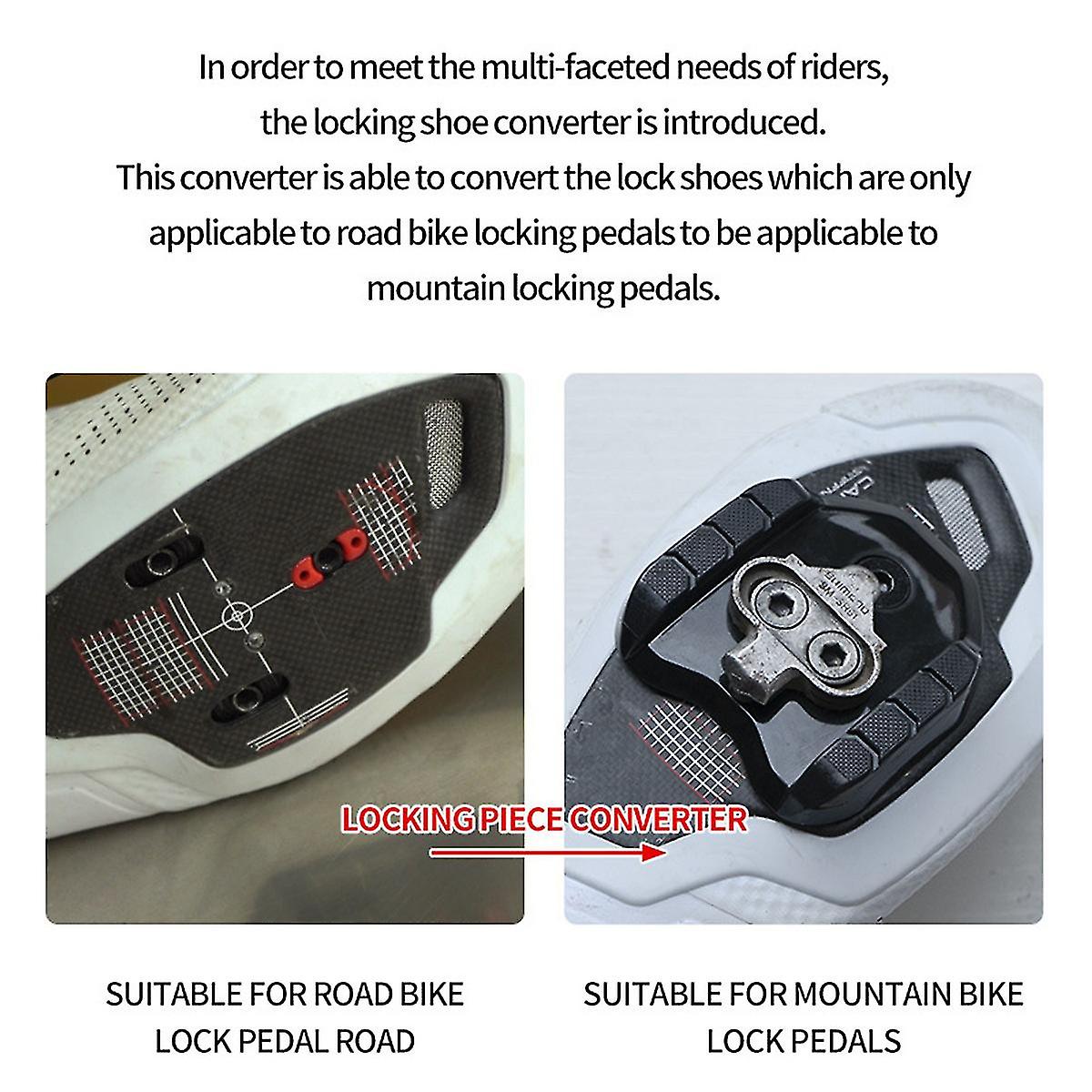 Born Pretty Bicycle Lock Pedal Adapter Road Convert Pedal Spd Shoe Cleat Cover Dual-use Adapter Cleats Bicycle