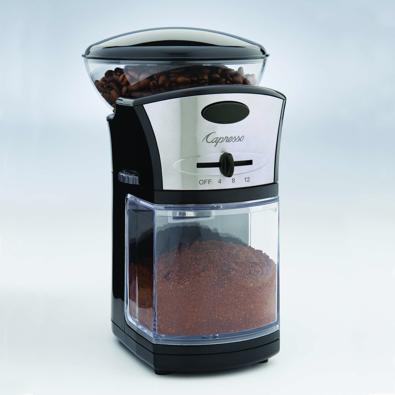 Capresso Black Plastic/Steel 0.5 lb Coffee Grinder