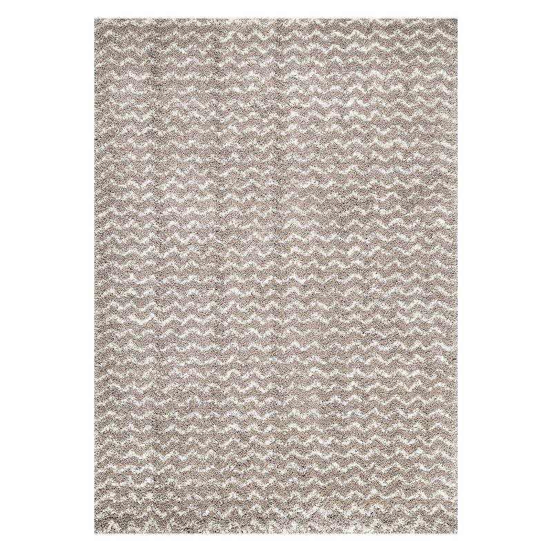 nuLOOM Cuellar Chevron Shaggy Area Rug