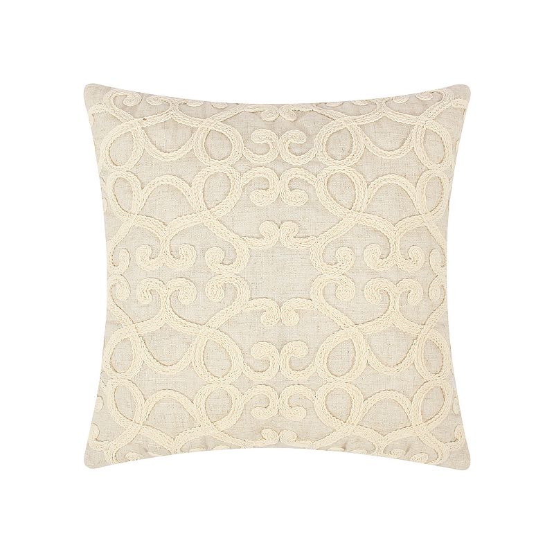 Levtex Home Oscar and Grace Bretton Woods Filigree Patterned Throw Pillow