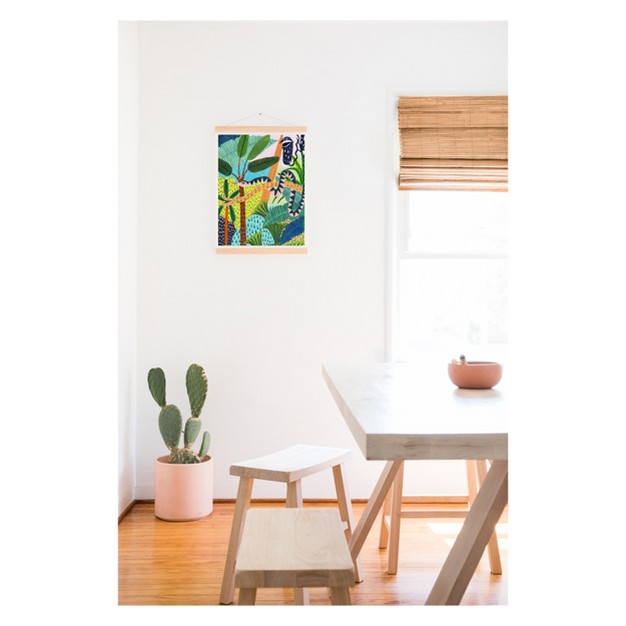 Ambers Textiles Jungle Snake Wall Art Print Green Society6