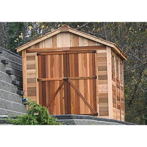 Outdoor Living Today Spacemaster 8 ft. x 12 ft. Western Red Cedar Storage Shed SM812